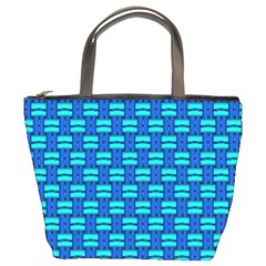 Pattern Graphic Background Image Blue Bucket Bag