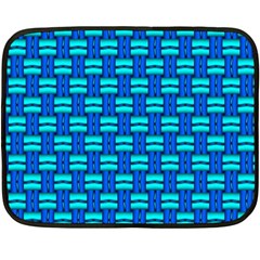 Pattern Graphic Background Image Blue Fleece Blanket (Mini)