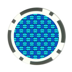 Pattern Graphic Background Image Blue Poker Chip Card Guard (10 pack)