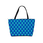 Pattern Graphic Background Image Blue Classic Shoulder Handbag Back