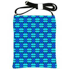 Pattern Graphic Background Image Blue Shoulder Sling Bag