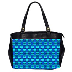 Pattern Graphic Background Image Blue Oversize Office Handbag (2 Sides)