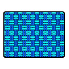 Pattern Graphic Background Image Blue Fleece Blanket (Small)