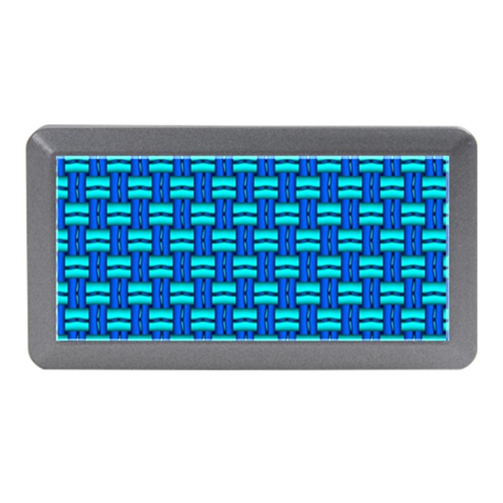 Pattern Graphic Background Image Blue Memory Card Reader (Mini)