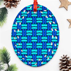 Pattern Graphic Background Image Blue Ornament (Oval Filigree)