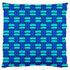 Pattern Graphic Background Image Blue Large Cushion Case (Two Sides)