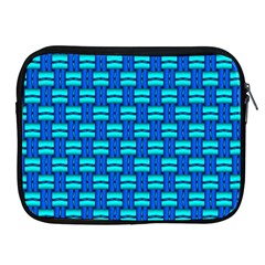 Pattern Graphic Background Image Blue Apple Ipad 2/3/4 Zipper Cases