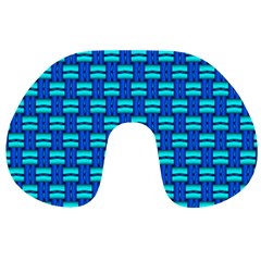 Pattern Graphic Background Image Blue Travel Neck Pillow