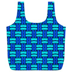 Pattern Graphic Background Image Blue Full Print Recycle Bag (XL)