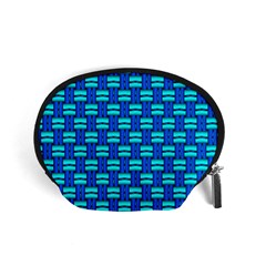 Pattern Graphic Background Image Blue Accessory Pouch (Small)