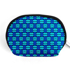 Pattern Graphic Background Image Blue Accessory Pouch (Medium)