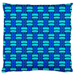 Pattern Graphic Background Image Blue Large Flano Cushion Case (Two Sides)