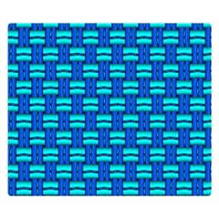 Pattern Graphic Background Image Blue Double Sided Flano Blanket (small) 