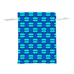 Pattern Graphic Background Image Blue Lightweight Drawstring Pouch (L)