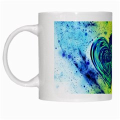 Heart Emotions Love Blue White Mugs by HermanTelo