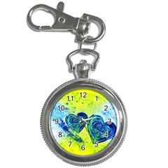 Heart Emotions Love Blue Key Chain Watches by HermanTelo