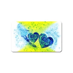 Heart Emotions Love Blue Magnet (name Card) by HermanTelo