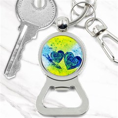 Heart Emotions Love Blue Bottle Opener Key Chain by HermanTelo