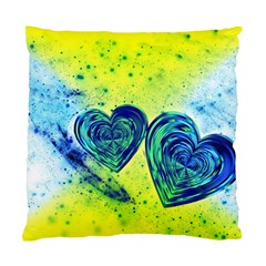 Heart Emotions Love Blue Standard Cushion Case (one Side) by HermanTelo