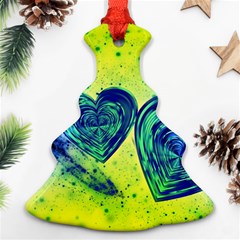 Heart Emotions Love Blue Ornament (christmas Tree) 