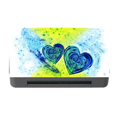 Heart Emotions Love Blue Memory Card Reader With Cf by HermanTelo