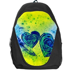 Heart Emotions Love Blue Backpack Bag