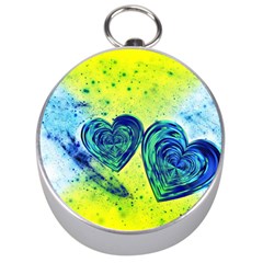 Heart Emotions Love Blue Silver Compasses by HermanTelo