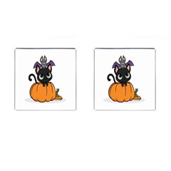 Halloween Cute Cat Cufflinks (square) by HermanTelo