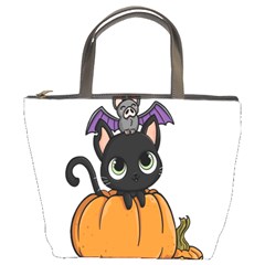 Halloween Cute Cat Bucket Bag