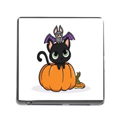 Halloween Cute Cat Memory Card Reader (square 5 Slot)