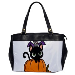 Halloween Cute Cat Oversize Office Handbag