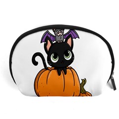 Halloween Cute Cat Accessory Pouch (large)