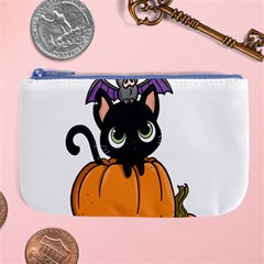 Halloween Cute Cat Large Coin Purse