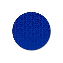 Background Polka Blue Magnet 3  (round) by HermanTelo