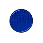 Background Polka Blue Hat Clip Ball Marker Front