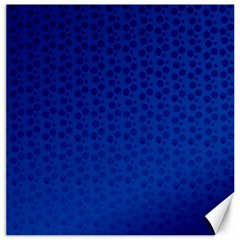 Background Polka Blue Canvas 12  X 12 