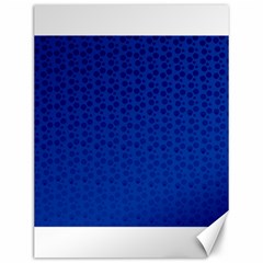 Background Polka Blue Canvas 12  X 16 