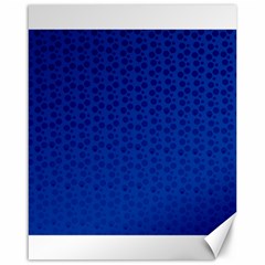 Background Polka Blue Canvas 16  X 20  by HermanTelo