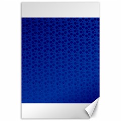 Background Polka Blue Canvas 24  X 36 