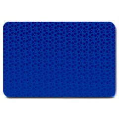 Background Polka Blue Large Doormat  by HermanTelo