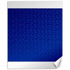 Background Polka Blue Canvas 11  X 14  by HermanTelo