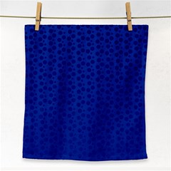 Background Polka Blue Face Towel