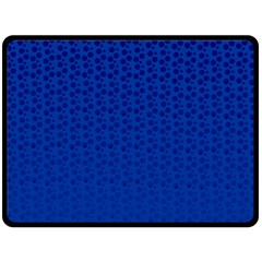 Background Polka Blue Fleece Blanket (large) 