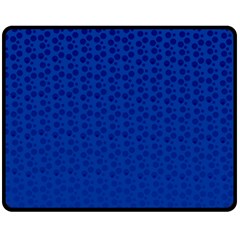 Background Polka Blue Fleece Blanket (medium) 