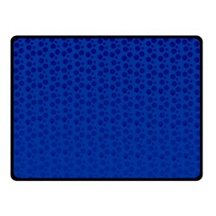 Background Polka Blue Fleece Blanket (small)