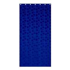 Background Polka Blue Shower Curtain 36  X 72  (stall) 