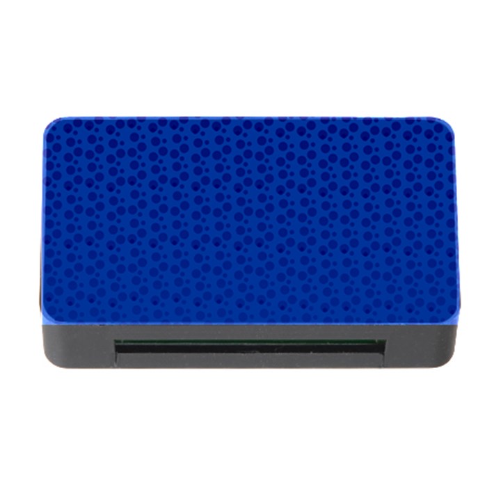 Background Polka Blue Memory Card Reader with CF