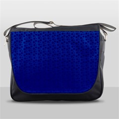 Background Polka Blue Messenger Bag