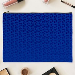 Background Polka Blue Cosmetic Bag (xxxl)