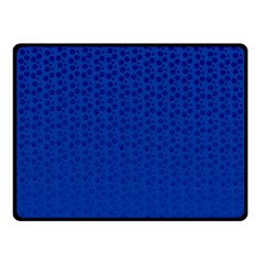 Background Polka Blue Double Sided Fleece Blanket (small) 